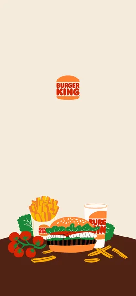バーガーキング のトップ画面