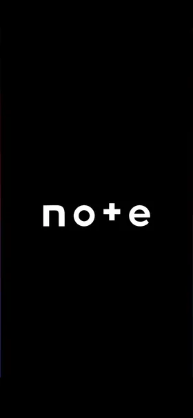 note のトップ画面