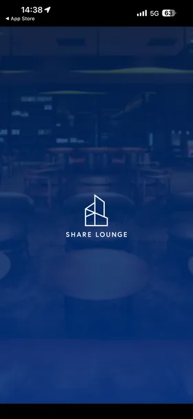 SHARE LOUNGE のトップ画面