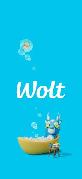Wolt のトップ画面